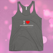 Load image into Gallery viewer, I Heart Documentaries Women's Racerback Tank