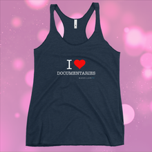 Load image into Gallery viewer, I Heart Documentaries Women's Racerback Tank