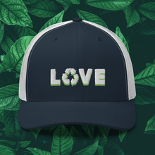 Load image into Gallery viewer, Love Recycling Trucker Cap