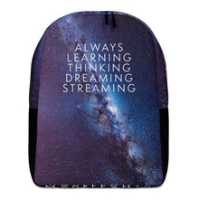 Load image into Gallery viewer, "Always Learning" Minimalist Backpack