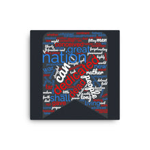 Load image into Gallery viewer, Gettysburg Address Word Cloud Canvas