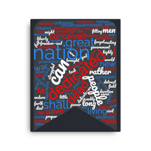 Load image into Gallery viewer, Gettysburg Address Word Cloud Canvas