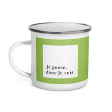 Load image into Gallery viewer, Je Pense donc Je Suis Enamel Mug