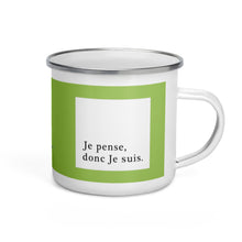 Load image into Gallery viewer, Je Pense donc Je Suis Enamel Mug