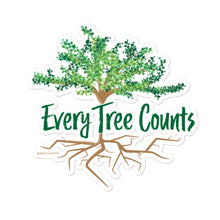 Load image into Gallery viewer, Every Tree Counts Bubble-free Stickers
