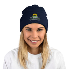 Load image into Gallery viewer, The Mountains Are Calling Pom-Pom Beanie