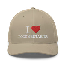 Load image into Gallery viewer, I Heart Documentaries Trucker Cap