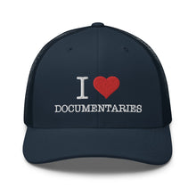 Load image into Gallery viewer, I Heart Documentaries Trucker Cap