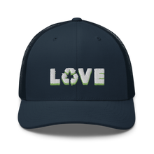 Load image into Gallery viewer, Love Recycling Trucker Cap