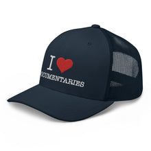 Load image into Gallery viewer, I Heart Documentaries Trucker Cap