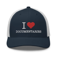 Load image into Gallery viewer, I Heart Documentaries Trucker Cap