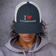 Load image into Gallery viewer, I Heart Documentaries Trucker Cap