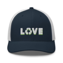 Load image into Gallery viewer, Love Recycling Trucker Cap