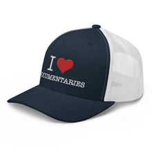 Load image into Gallery viewer, I Heart Documentaries Trucker Cap