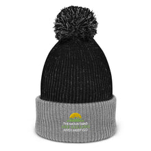 Load image into Gallery viewer, The Mountains Are Calling Pom-Pom Beanie