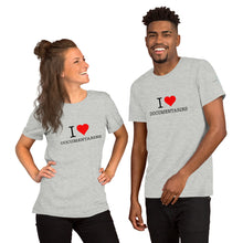 Load image into Gallery viewer, I Heart Documentaries Short-Sleeve Unisex T-Shirt Light