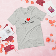 Load image into Gallery viewer, I Heart Documentaries Short-Sleeve Unisex T-Shirt Light