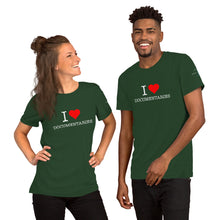 Load image into Gallery viewer, I Heart Documentaries Short-Sleeve Unisex T-Shirt Dark
