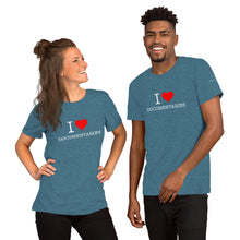Load image into Gallery viewer, I Heart Documentaries Short-Sleeve Unisex T-Shirt Dark