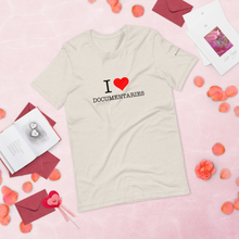 Load image into Gallery viewer, I Heart Documentaries Short-Sleeve Unisex T-Shirt Light