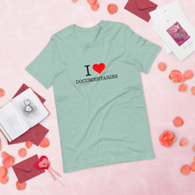Load image into Gallery viewer, I Heart Documentaries Short-Sleeve Unisex T-Shirt Light