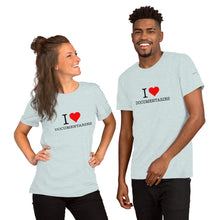 Load image into Gallery viewer, I Heart Documentaries Short-Sleeve Unisex T-Shirt Light