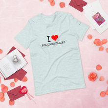 Load image into Gallery viewer, I Heart Documentaries Short-Sleeve Unisex T-Shirt Light