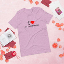 Load image into Gallery viewer, I Heart Documentaries Short-Sleeve Unisex T-Shirt Light