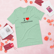 Load image into Gallery viewer, I Heart Documentaries Short-Sleeve Unisex T-Shirt Light