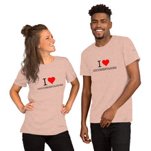 Load image into Gallery viewer, I Heart Documentaries Short-Sleeve Unisex T-Shirt Light