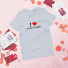 Load image into Gallery viewer, I Heart Documentaries Short-Sleeve Unisex T-Shirt Light