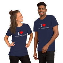 Load image into Gallery viewer, I Heart Documentaries Short-Sleeve Unisex T-Shirt Dark