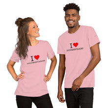 Load image into Gallery viewer, I Heart Documentaries Short-Sleeve Unisex T-Shirt Light