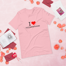 Load image into Gallery viewer, I Heart Documentaries Short-Sleeve Unisex T-Shirt Light