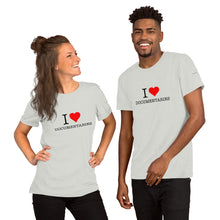 Load image into Gallery viewer, I Heart Documentaries Short-Sleeve Unisex T-Shirt Light