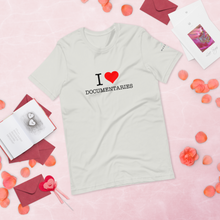 Load image into Gallery viewer, I Heart Documentaries Short-Sleeve Unisex T-Shirt Light