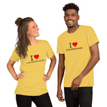 Load image into Gallery viewer, I Heart Documentaries Short-Sleeve Unisex T-Shirt Light