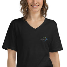 Load image into Gallery viewer, Short Sleeve V-Neck T-Shirt, Black