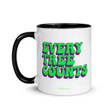 Load image into Gallery viewer, Retro Every Tree Counts Mug with Color Inside