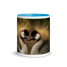 Load image into Gallery viewer, Cranes in Love Mug with Color Inside