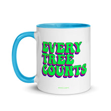 Load image into Gallery viewer, Retro Every Tree Counts Mug with Color Inside