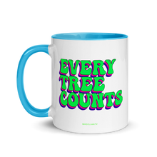 Load image into Gallery viewer, Retro Every Tree Counts Mug with Color Inside