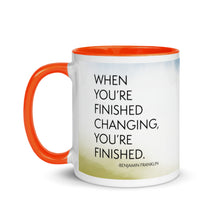 Load image into Gallery viewer, Benjamin Franklin Mug with Color Inside