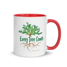 Load image into Gallery viewer, Every Tree Counts Mug with Color Inside