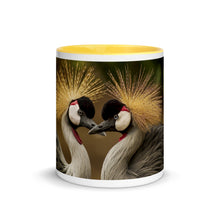 Load image into Gallery viewer, Cranes in Love Mug with Color Inside