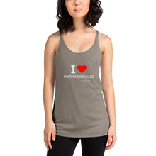 Load image into Gallery viewer, I Heart Documentaries Women's Racerback Tank