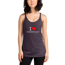 Load image into Gallery viewer, I Heart Documentaries Women's Racerback Tank