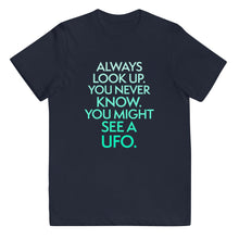 Load image into Gallery viewer, Youth Always Look Up jersey t-shirt