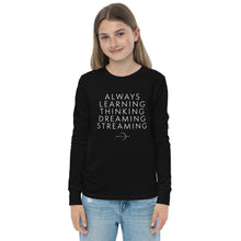 Load image into Gallery viewer, "Always Learning" Youth Long Sleeve Tee
