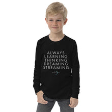 Load image into Gallery viewer, "Always Learning" Youth Long Sleeve Tee